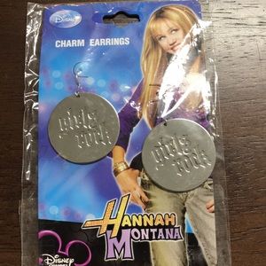 Hannah Montana charm earrings
